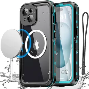 IP68 Waterproof Case For iPhone 16 15 14 13 Pro Max Plus Full Body Protective Cover Swim Underwater Diving Magsafe Magnetic Case