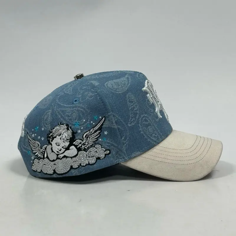 Hat LA Angels Jean Beige Crystals edition