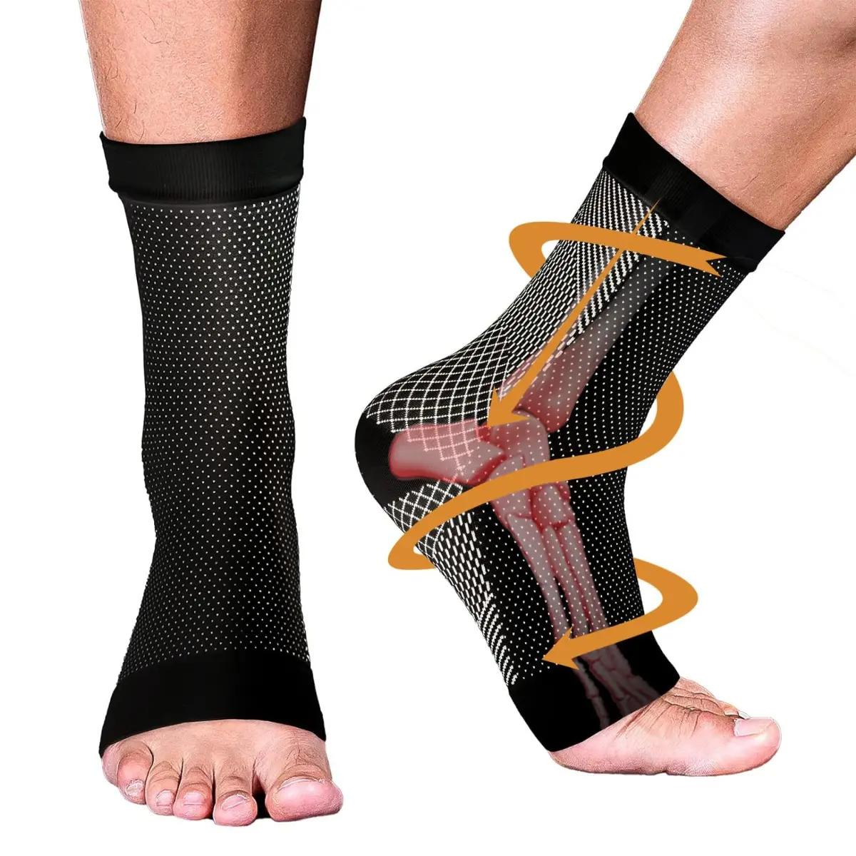 Soothing Neuralgia Socks for Pain Relief Ankle Compression Support Socks for All Day Wear Comfort Breathable Ankle Brace for Men Women Arthritis Swelling