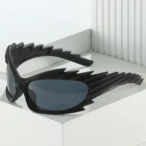 Hedgehog Y2K Cat-Eye Sunglasses, Western Style Sporty Trendy Shades, Unisex Novelty Fashion Eyewear