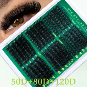 Lash Extension Kit D-Curl Mixed Capacity Ideal for Home Application Beginner Friendly Non Toxic Dense Lashes Patch Form