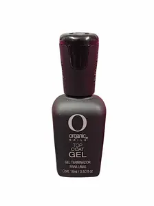 Organic Nails No-Wipe Top Gel Coat, 15ml Cosmetic Coat for Flawless Manicure, Smooth Finish Blend & Nail Art, Soak Off Gel
