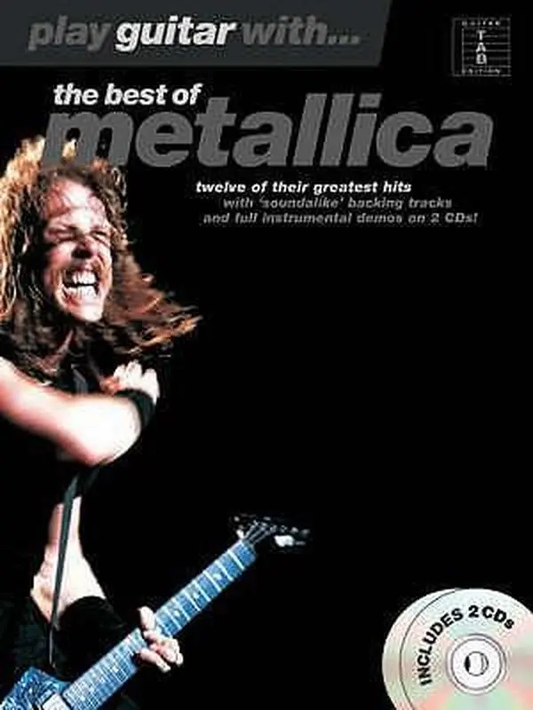 USED Book - PLAY GUITAR WITH... THE BEST OF METALLICA (TAB) GUITARE+CD by METALLICA (ARTIST) (Paperback) - english
