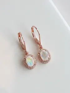 Moonstone drop earrings romantic gift