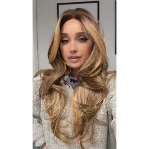 EllaRae | Gwen Style Wig | Neutral Blonde blend with highlights | Full Monofilament Layered