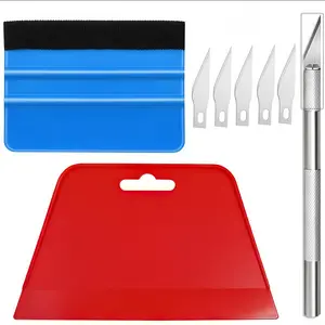 8PCS Wallpaper Scraper Set, Car Window Film Scraper, Multi-tool for Applying Wallpaper, Self-Adhesive Wallpaper, Vinyl Splash Film, Window Film - Suitable for Professionals or DIY Enthusiasts