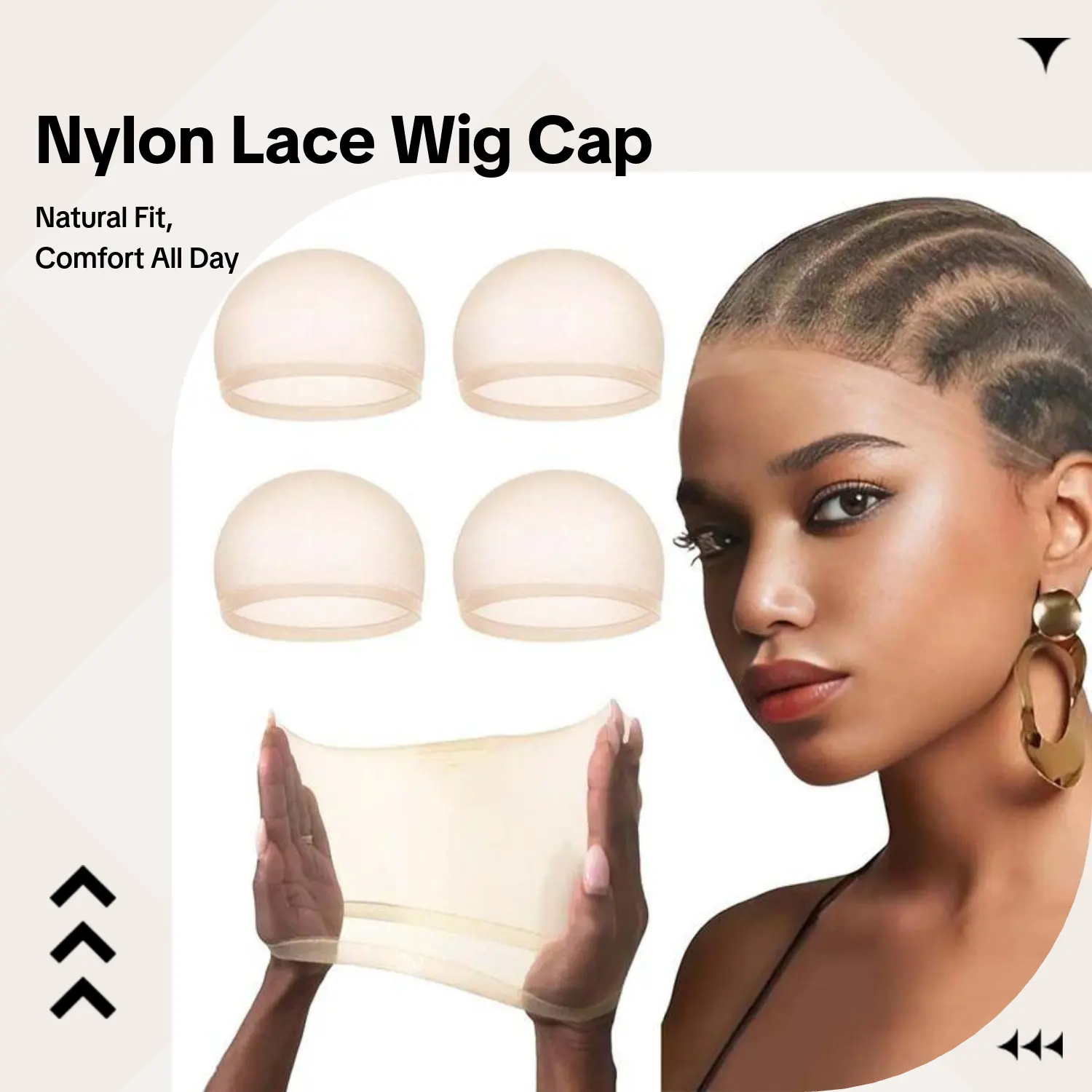 AFRIBYE Basic HD Lace Wig Cap, Versatile Stocking Cap for Daily Wear, Adjustable, Breathable, and Seamless for an Undetectable Fit