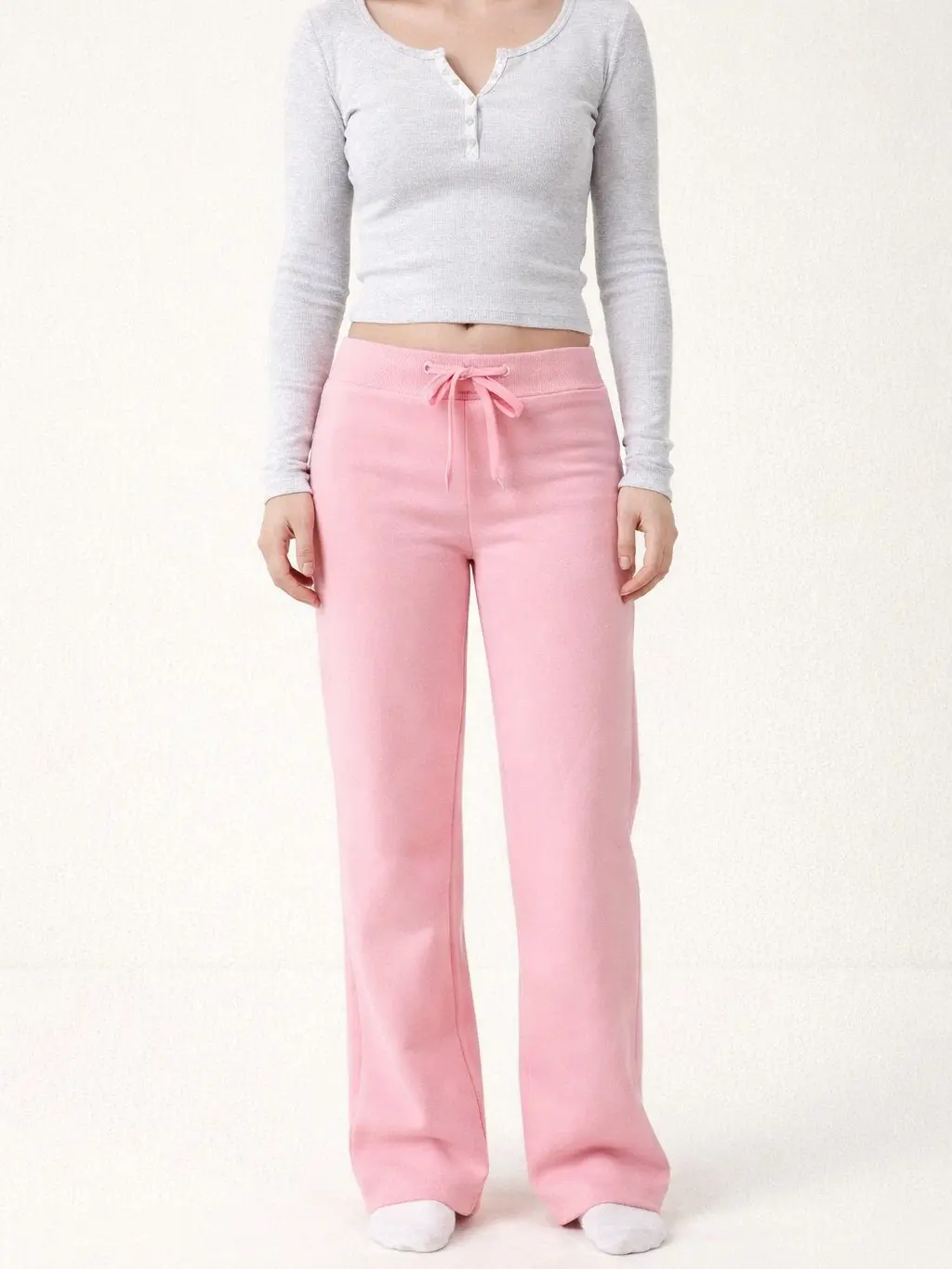 Soft Cotton Straight Pants