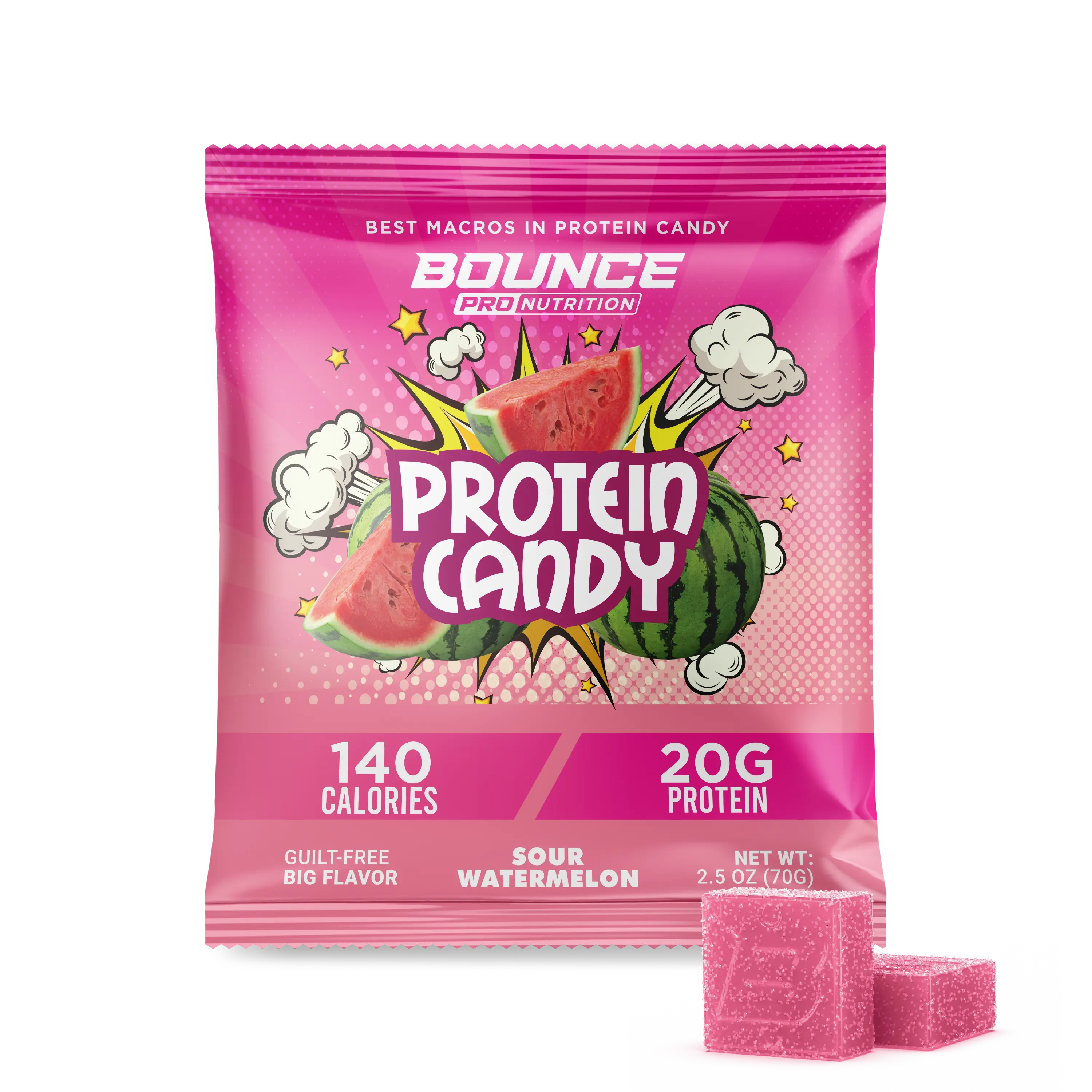 Protein Candy - 140 Calories - 20G Per Bag - Sour Watermelon