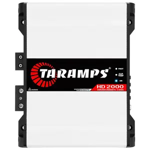 Taramps HD 2000 4 Ohms 1 Channel 2000 Watts RMS MAX Full Range Car Audio, Monoblock, LED Monitor Indicator, Class D Amplifier, Crossover, White 2k amp