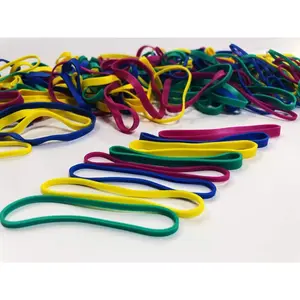Rubber Bands Assorted Dimensions(#64 & #33), 1/4 Lb, Colorful Non Latex Rubber Band Bulk Sturdy Stretchable, Elastic Bands for Office Files Bank Money Arts Crafts Document Matfamily