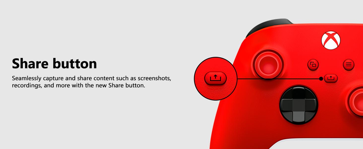 Microsoft Xbox Wireless Controller - Red - Works with Xbox consoles • Windows PC • iOS & Android