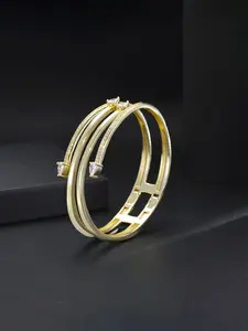 1PC ICED CHICS hip-hop open bracelet, trendy stack bangle, snake-shaped bracelet, versatile accessory, suitable for both men and women, for dates, birthdays, and as a gift