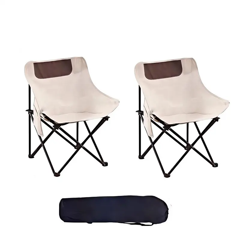 2pcs Portable Folding Table & Chairs Set - Heavy-Duty Frame Thick Oxford Cloth Outdoor Camping Furniture, Compact Fold Space-Saving Design, 3-Second Instant Setup, Space Saving Furniture for Camping, Folding Chairs, Portable Set