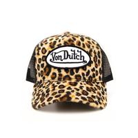 Leopard Print Velvet Trucker