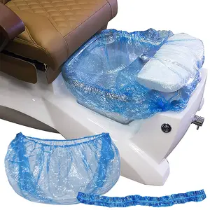 DISPOSABLE SPA LINER BLUE - 48IN X 48IN X 9.5MIC, 200 PCS, PERFECT FOR PEDICURE TUBS & FOOT SPAS
