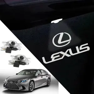 2Pcs F sport HD Car Door Logo Projector Lights, LED Welcome Ghost Shadow Lights, Car Puddle Lights Compatible with LS/ES/is/LX/RX/GS/GX/RC, Universal Auto Door Lighting Lexus Accessories for Cars, SUVs & Trucks projection welcome light logolights