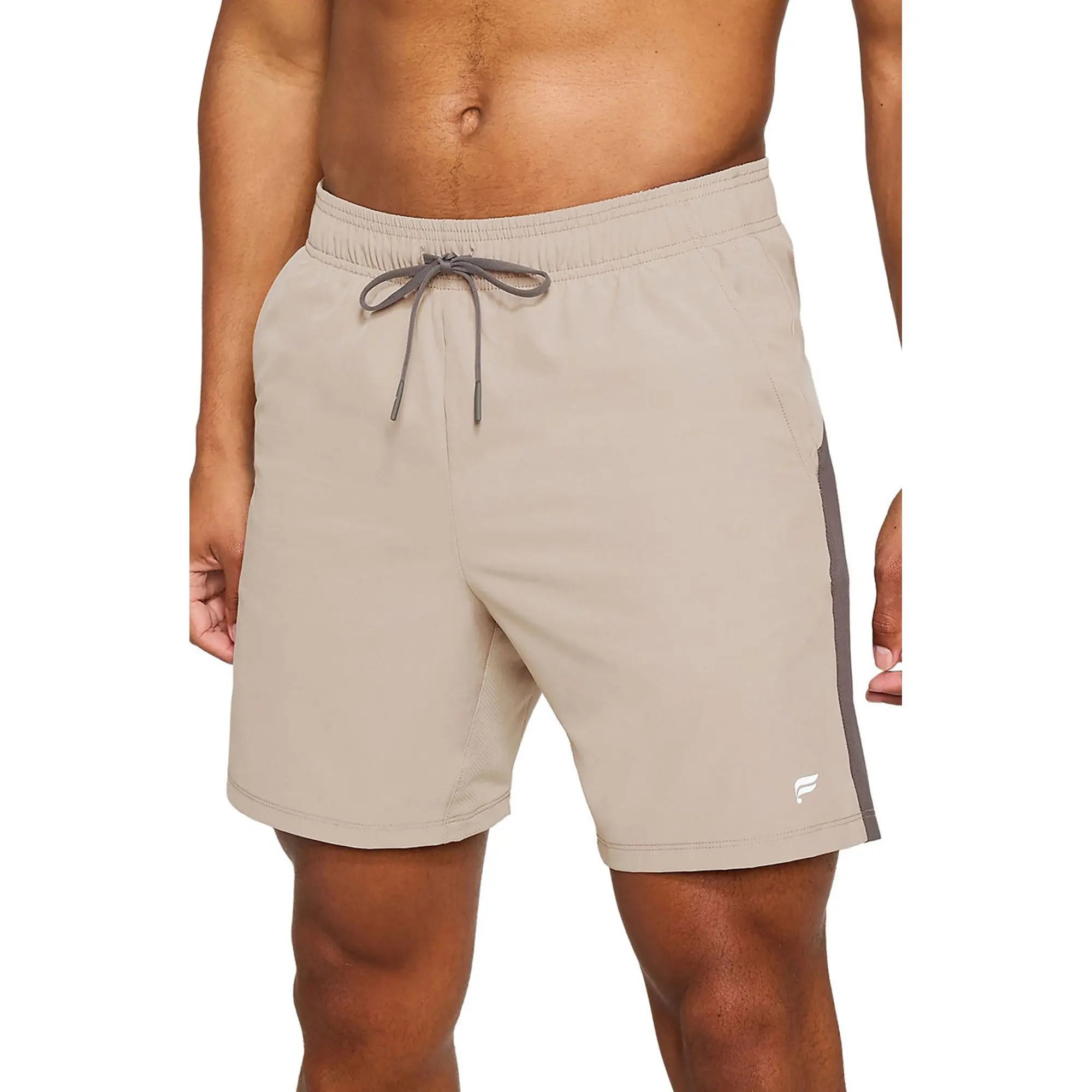 Fabletics Men's The O2 7in Running Shorts, Breathable Mesh, Synthetic Fabric, Graphic Print Active Bottoms
