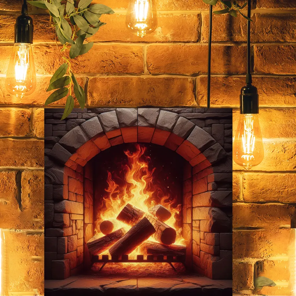 1pc Reusable Oven Decal with Flames Design Waterproof removable PVC sticker Ideal for kitchen decor, living room decor, bedroom decor, home decor, holiday decor