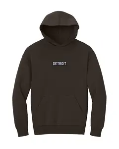 Ink Detroit - Heavyweight Embroidered Patch Fleece Hoodie
