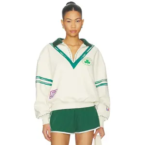 DANNIJOPRO The Letterman Pullover in Boston Celtics