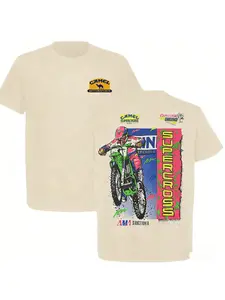 Camel brand super off-road motorcycle printed men's T-shirt, 2026 summer unisex luxury casual pure cotton T-shirt, men's T-shirt, streetwear, Y2K.