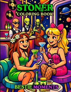 Stoned Coloring Book: Bestie Moments - Fun Adventures & Chill Activities of Stoned Girls for Relaxation | Perfect Birthday & Holiday Gift