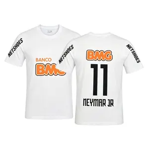 2012 2013 Santos Home White Retro No.11 Neymar Short Sleeved Soccer Jersey