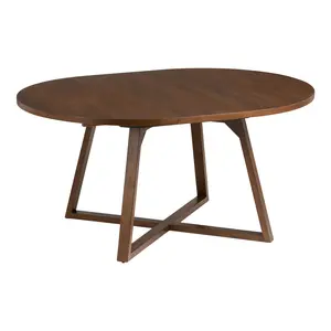 Maliyah Wood Rounded Extension Dining Table