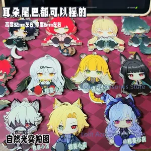 Anime Zenless Zone Zero Ukinami Yuzuha Komano Manato Hugo Vlad Harumasa Alice Thymefield Yixuan Ear Tail Shake Acrylic Keychain