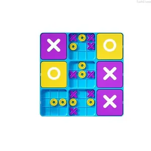 Color Tic-Tac-Toe Board Game for 2 Players, Educational Hand-Eye Coordination Toy, Family Game Night Activity, Portable Spring Gift for Kids, Easter & Back-to-School