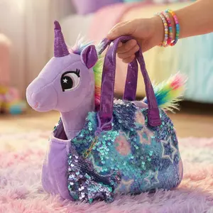 Little Jupiter Pet Plush Set with Bag - Light Purple