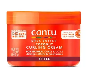 Cantu Shea Butter Coconut Curling Cream for Natural Hair 12 oz Defines Softens Moisturizes