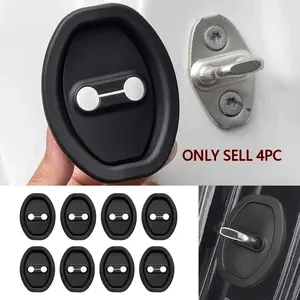 8 Piece Car Door Lock Silicone Covers, Silent Vehicle Pads, Stable External Accessories, Noise Reduction Protection, 4 Pack/6 Pack Options, Car Accessory, Automotive Accessories