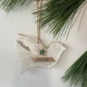 Peace Dove Holiday Ornament - Festive Home Decoration