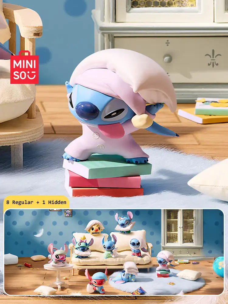 Disney Stitch Pillow Fight Surprise Blind Box – Stitch-626 Angel-624 Reuben- 625 Leroy-627 Cute Collectible Figures Series Mystery Mini Action Toy Figurines for Fans & Gifting Valentine Gift for Girlfriends