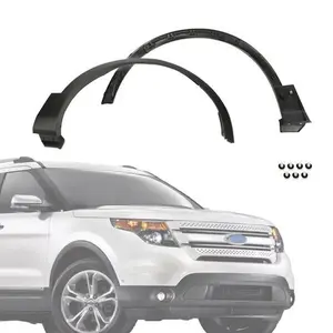 Fit For 11-15 Ford Explorer Front Fender Flare Wheel Arch Molding Left+Right