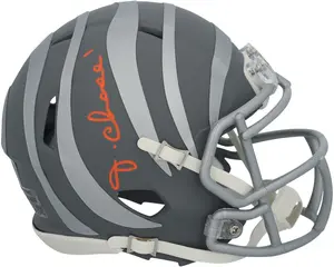 Ja'Marr Chase Cincinnati Bengals Autographed Riddell 2024 Slate Speed Mini Helmet - Fanatics Authentic Certified