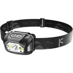 HM1 IPX6  Rechargeable Headlamp with Motion Sensor, 70 Hours Long  Life, Full Charge in 2.5 Hours, 440 Lumens Consistent Output, Shock and Drop Resistant