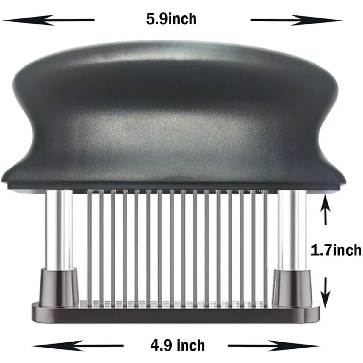 Meat Tenderizer with 48 Stainless Steel Ultra Sharp Needle Blades Heavy Duty Cooking machine for Tenderizing Beef, Turkey, Chicken, Steak, Veal, Pork, Fish etc