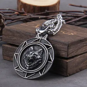 FENRIR, SON OF LOKI HEAVY PENDANT- STAINLESS STEEL