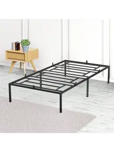 Gaomon 6-in Twin Width Full Size Sturdy Metal Platform Bed Frame - 13-in Underbed Space, Noise-Free Assembly, Non-Slip Mattress Clip, Enhanced Load-Bearing Capacity, Easy Setup