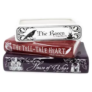 Stacked Books Planter, Edgar Allan Poe