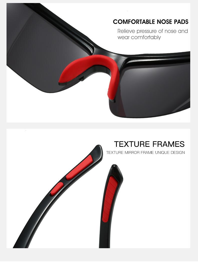 4 Pack Polarized Sports Sunglasses for Men Women Rimless UV400 Protection Anti-Glare Windproof Lightweight Comfort Fit for Running Fishing Golf Driving Cycling Hiking Camping and All Outdoor Sports Activities