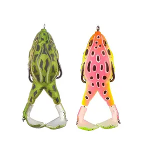 Rotating Leg Frog Bionic Soft Lure—Floating, Suitable for Shallow Water Obstacle Zones—Lure, 2-Piece Set—Anti-Entanglement Fishing Accessories—High-Sensitivity Dynamic Swimming Action—Universal for Freshwater Use