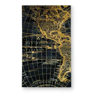 Begin Home Decor C1ROAR35L8UJM5 3 x 5 ft. Blue & Marine World Map Globe Rectangle Area Rug - Living Room Decor