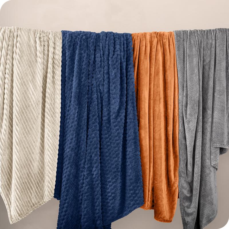 Bare Home Microplush Ribbed Blanket