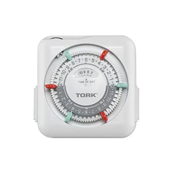 NSI Industries Indoor Kitchen Timer - RTN312 Model, 24-Hour, 15A Capacity, 2 Grounded Outlets