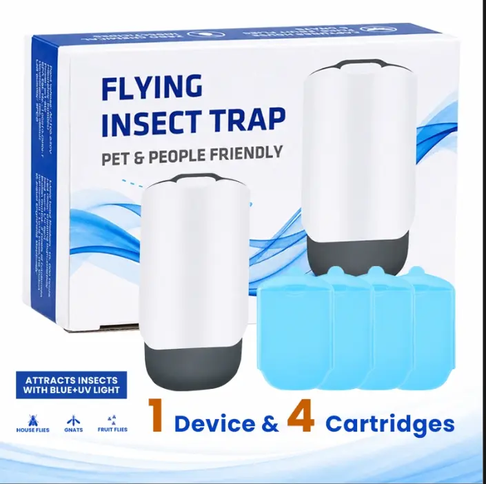 16-Pack Flying Insect Trap Refill Cartridges, Compatible with M364, M364A & Max Series Indoor Traps, Long-Lasting Attractant with Super Sticky Glue Pads, Effective for Catching Gnats & Fruit Flies, Cost-Effective Bulk Pack Pest Home Control Trap