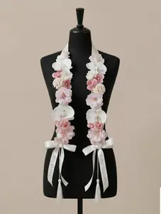 Personalized Bloom Floral Graduation Stole, Elegant Commencement Lei 2026